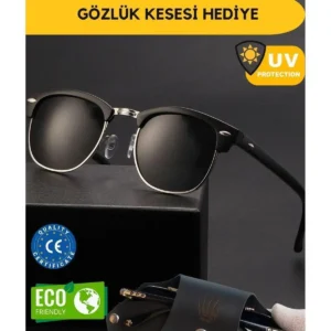 عینک آفتابی طلایی مشکی رویال ایی‌ور RE3016 - 8464