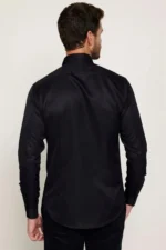 پک 2 عددی تیشرت مردانه مشکی و سفید با طراحی اسلیم فیت، پارچه آسان اتوکشیده، جذب عرق و تنفس‌پذیر، مناسب برای چهار فصل. - 8846