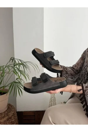 دمپایی طبی آناتومیک راحت با کفی ارتوپدیک و چسبی روزمره مردانه و زنانه - 9716