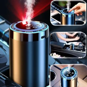 دستگاه بخار مرطوبکننده هوا ۴۰ میلیلیتر با عطر ستارهای و دستگاه مرطوبکننده خودرو با ۴ LED رنگی مدل CV3MAX - 8422