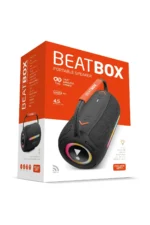 بیت باکس سیاه با نور LED مقاوم، بمب صوتی، با قابلیت USB، SD، AUX، رادیو FM و بلوتوث - 9279
