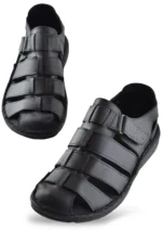 سندل مردانه تابان 033 از چرم طبیعی - 9722