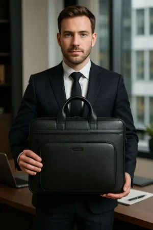 کیف مدارک چرم طبیعی - 9707
