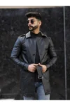 کت بلند چرم مردانه - 9467
