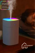 مرطوب‌کننده هوا H2O 400 میلی‌لیتر اولتراسونیک، دستگاه بخار برای اتاق و خودرو و دیفیوزر عطر - 8417