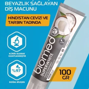 پودر دندان سوپر وایت (طبیعی، گیاهی، وگان و بدون فلوراید) 100 گرم - 8539
