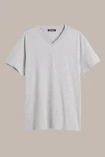 بسته ۵ عددی تی‌شرت مردانه با تناژ رنگی متنوع، برش راحت و یقه V - 8544