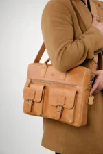 کیف لپ‌تاپ چرم طبیعی ۱۰۰٪ لورین ۲۲۳۰ - 9681