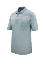 تیشرت مردانه یقه polo با دکمه و جیب - قالب کلاسیک - 8815