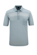 تیشرت مردانه یقه polo با دکمه و جیب - قالب کلاسیک - 8815
