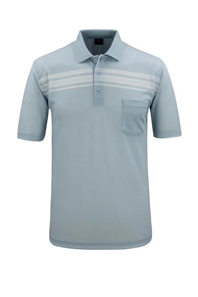 تیشرت مردانه یقه polo با دکمه و جیب - قالب کلاسیک - 8815