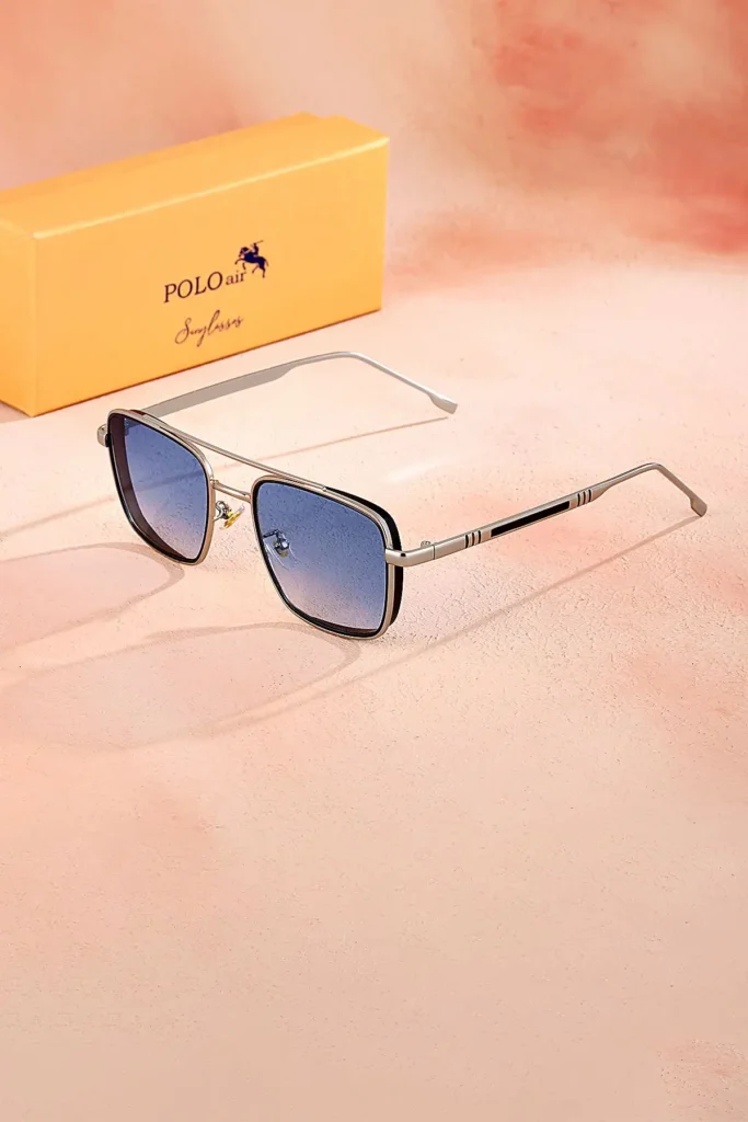 عینک آفتابی مردانه PLG-2093C3 با محافظت UV400 و فریم فلزی، رنگ بدنه آبی - 8453