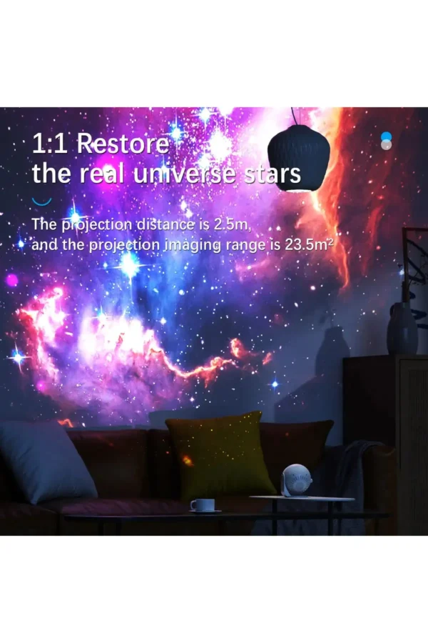 پروژکتور 4K نمای کهکشان با 15 صدای طبیعت و 13 نوار تصویر 1:1 - 8414