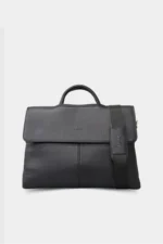 کیف مدارک چرم طبیعی مشکی مردانه / زنانه P1803 - 9693