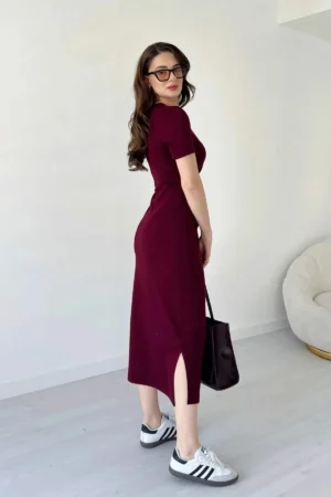 لباس بلند مدل یان با گیره گردن - 9070