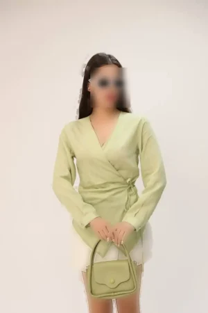 پیراهن گشاد مناکو با بند کناری راحت برای خانم‌ها - 9212