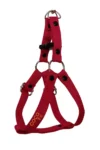 قلاده سینه سگ با بند پیاده‌روی همراه قلاده گردن برای نژادهای کوچک رنگ قرمز سایز ۲۵-۴۰ سانتی‌متر - 8665