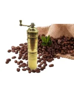 آسیاب قهوه و فلفل سیاه دست ساز از چوب برنجی با قابلیت تنظیم اندازه آسیاب - 9531
