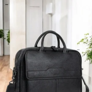 کیف لپ‌تاپ و مدارک زنانه و مردانه مدل لوکس چرم طبیعی سایز ۱۴ و ۱۵.۶ اینچ - 9696