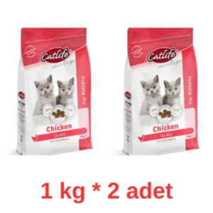 غذای بچه گربه با طعم مرغ کتلایف 1 کیلوگرم * 2 عدد - 8606