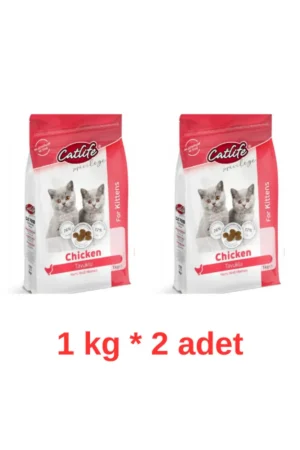 غذای بچه گربه با طعم مرغ کتلایف 1 کیلوگرم * 2 عدد - 8606