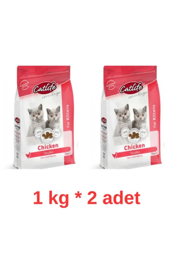 غذای بچه گربه با طعم مرغ کتلایف 1 کیلوگرم * 2 عدد - 8606