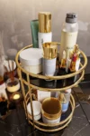 جاشمیتی لوازم آرایشی با طراحی زیبا و چندکاره، سینی سرو برای پذیرایی دو طبقه طلایی - 9156