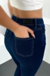 شلوار جین دنیم بسیار باریک و کشی با کمر بلند زنانه - 9220
