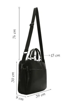 کیف اداری مردانه مشکی 22wbd320418 - 9702