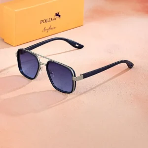 عینک آفتابی مردانه PLG-2094C3 با حفاظت UV400، فریم فلزی و بدنه پلاستیکی نرم، به رنگ سرمه‌ای. - 8465