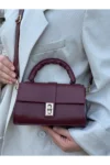 کیف دستی و دوشی زنانه نورا مدل بوردو - 9642