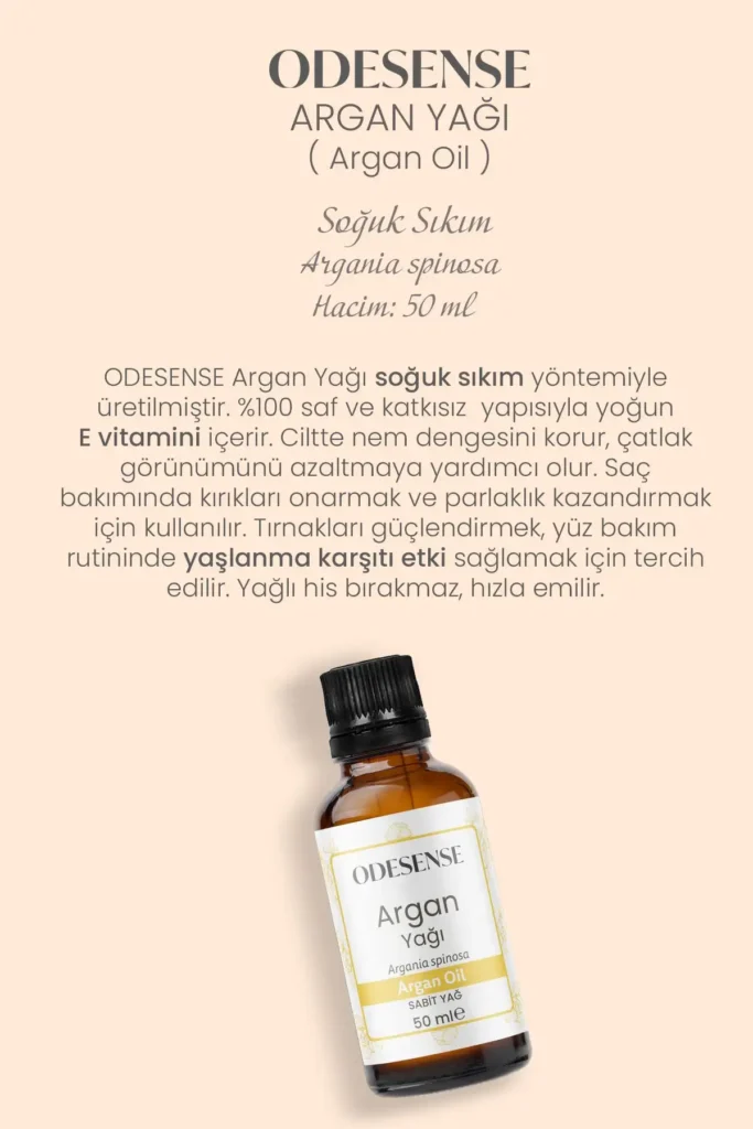 روغن آرگان 50 میلی‌لیتر روغن طبیعی و خالص برای مراقبت از پوست و مو با کیسه پارچه‌ای رایگان - 8949