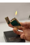 فندک گازی مدل پرومیس با طرح گلدوزی - 9603