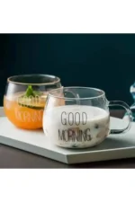 فنجان یاقوت با دسته ترمیسیل صبح بخیر ۱ عددی - 9555
