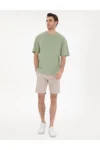تی‌شرت پایه راحت سبز 50306991-VR016 - 8547