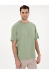 تی‌شرت پایه راحت سبز 50306991-VR016 - 8547