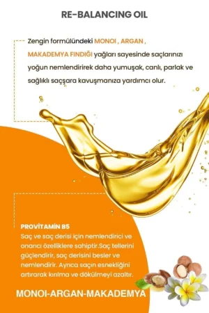 روغن مراقبت مو با عصاره مونوئی، آرگان و ماکادامیا برای موهای خشک و آسیب‌دیده - 100 میلی‌لیتر - 8953