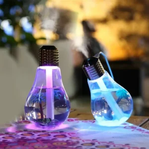 عطر اتاقی لامپ رنگی، مرطوبکننده هوا با نور LED، دستگاه بخار ساز اتاق، ابزار مرطوبکننده اتاق - 8421