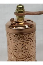 درخشان رنگی مسی، آسیاب کوچک فلفل سیاه به سبک عثمانی، آسیاب تزئینی دستی کوچک - 9530