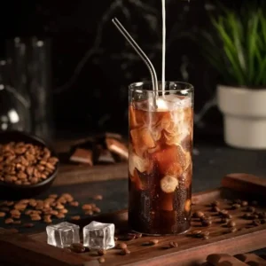 2 عدد لیوان شیشه‌ای بروسلیکات با لوله‌چکانی 350 میلی‌لیتر - 4 تکه - 9572