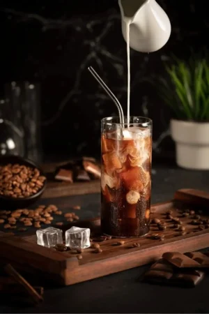 2 عدد لیوان شیشه‌ای بروسلیکات با لوله‌چکانی 350 میلی‌لیتر - 4 تکه - 9572