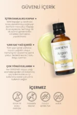 روغن آرگان 50 میلی‌لیتر روغن طبیعی و خالص برای مراقبت از پوست و مو با کیسه پارچه‌ای رایگان - 8949