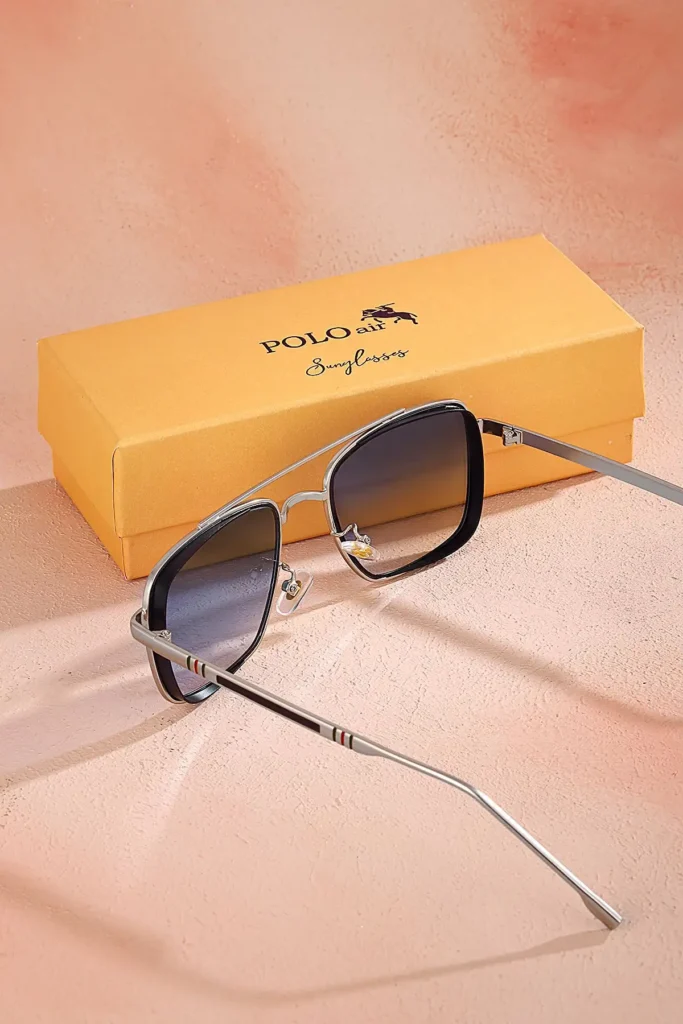 عینک آفتابی مردانه PLG-2093C3 با محافظت UV400 و فریم فلزی، رنگ بدنه آبی - 8453