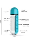 بطری آب 600 میلی لیتری با سازماندهی دارو برای 7 روز - 9175