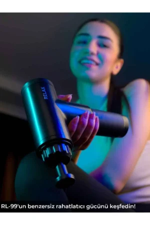 مساج تفنگی دستگاه ماساژور ورزشی با ۴ سری و شارژر لرزشی - 8409