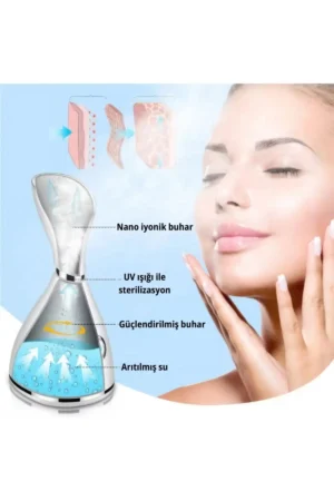 دستگاه بخار صورت نانو یونیونیک - دستگاه پاک کننده صورت، باز کننده منافذ، مرطوب کننده - 9254