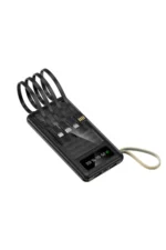 پاوربانک خورشیدی 10.000 میلی آمپر ساعت با چراغ LED و دو خروجی USB - Micro Type C - 9670