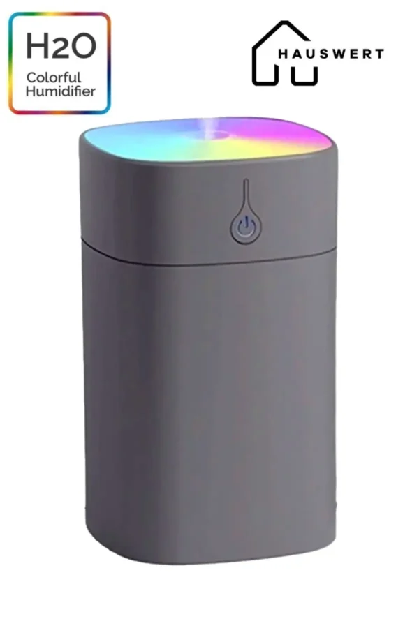 مرطوب‌کننده هوا H2O 400 میلی‌لیتر اولتراسونیک، دستگاه بخار برای اتاق و خودرو و دیفیوزر عطر - 8417