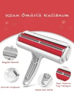 جمع‌کننده دوطرفه مو و پر از گربه و سگ، لباس و فرش و تخت خواب تافت‌زنی - 8650