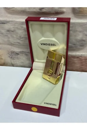چلاغی طلایی دوبونت با طراحی برس خورده و لوگوی نرم، هدیه‌ای خاص و لوکس - 9589
